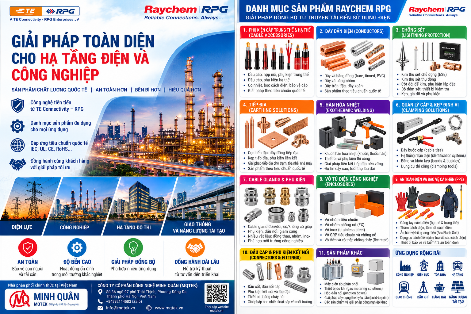 Raychem Việt Nam – Thiết bị điện công nghiệp và an toàn điện | MQTek